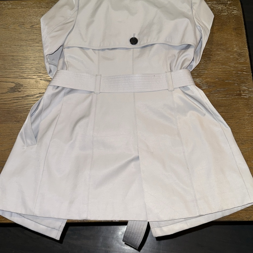 Express Light Gray Trench Coat - Picture 16 of 16